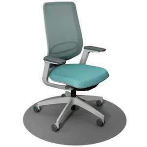 Se:Flex home office forgószék szürke váz, kék ülőlappal