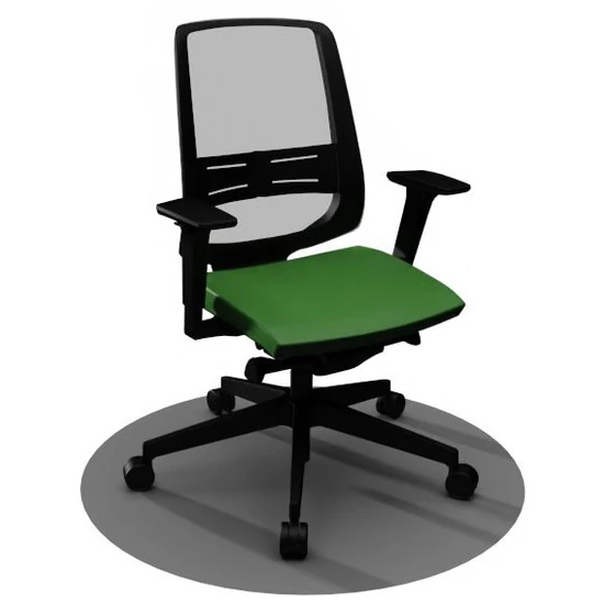 Carlotta home office forgószék, zöld ülőlappal