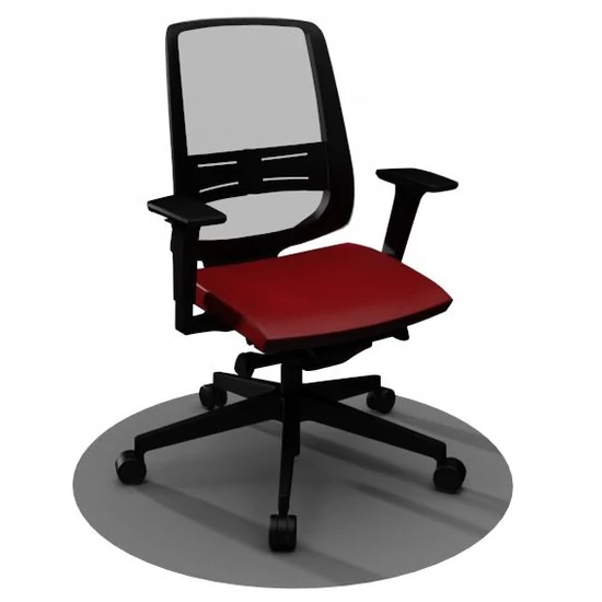 Carlotta home office forgószék, bordó ülőlappal