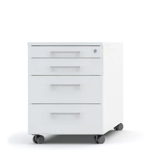 3-fiókos fehér konténer MDD