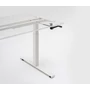 Kép 3/6 - ErgoMan manuálisan emelhető asztal, antracit lábszerkezettel, 120 cm, juhar asztallap