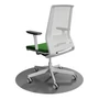 Kép 2/5 - Light Bianco home office forgószék, fehér váz, zöld ülőlappal