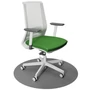 Kép 1/5 - Light Bianco home office forgószék, fehér váz, zöld ülőlappal
