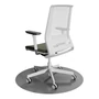 Kép 2/5 - Light Bianco home office forgószék, fehér váz, bordó ülőlappal