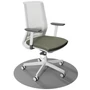 Kép 1/5 - Light Bianco home office forgószék, fehér váz, bordó ülőlappal