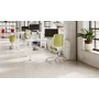 Kép 4/5 - Light Bianco home office forgószék, fehér váz, bordó ülőlappal