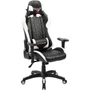 Kép 1/4 - Antares Monte-Carlo Fekete/Fehér gamer szék